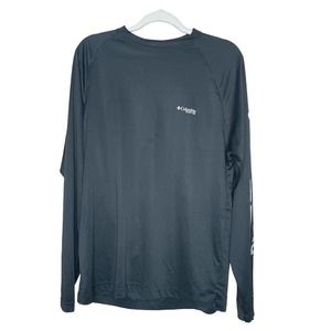 Columbia PFG Sportswear Medium Mens Black Long Sleeve Activewear T Shirt